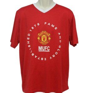 Manchester United Football Soccer T-shirt Jersey MUFC Fame Glory  XL